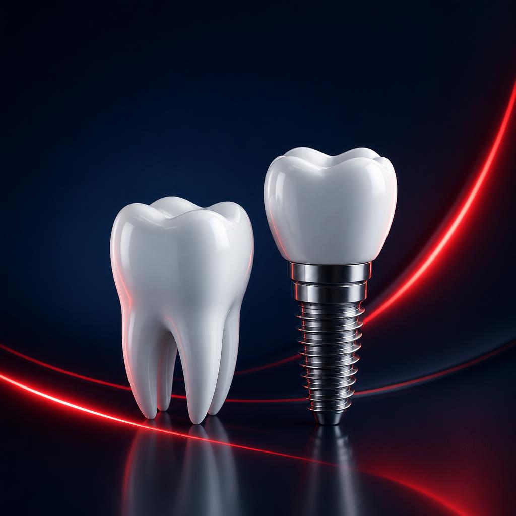 Dental implant illustration